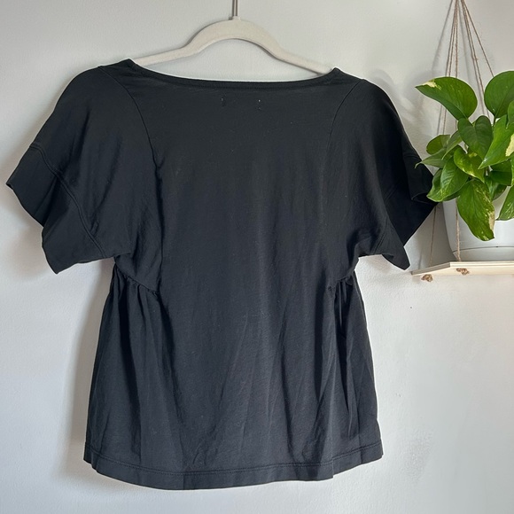 🩷 MADEWELL SHORT SLEEVE TRENDING FIT AND FLARE SUMMER TOP SIZE XXS - Picture 4 of 6